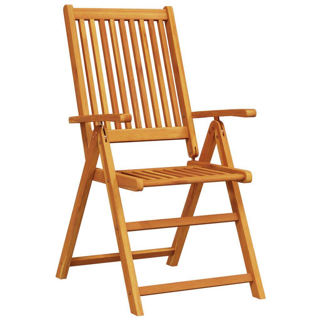 vidaXL Outdoor Dining Set Set of 5 Natural Wood Solid Acacia Wood