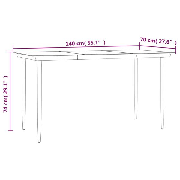vidaXL 5 Piece Garden Dining Set with Cushions Grey Poly Rattan