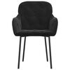 vidaXL Dining Chairs 2 pcs Black Velvet