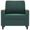 vidaXL Sofa Chair Dark Green 60 cm Velvet