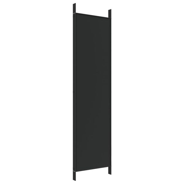 vidaXL 4-Panel Room Divider Black 200x200 cm Fabric