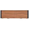 vidaXL Desk with 2 Drawers 140x40x75 cm Teak Wood