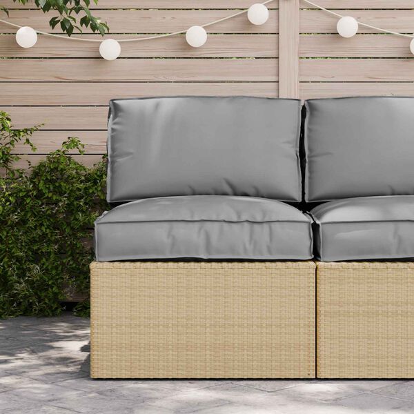 vidaXL Pallet Cushion Set 2 pcs Grey Oxford Fabric