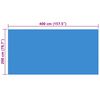 vidaXL Pool Cover Blue 400x200 cm PE