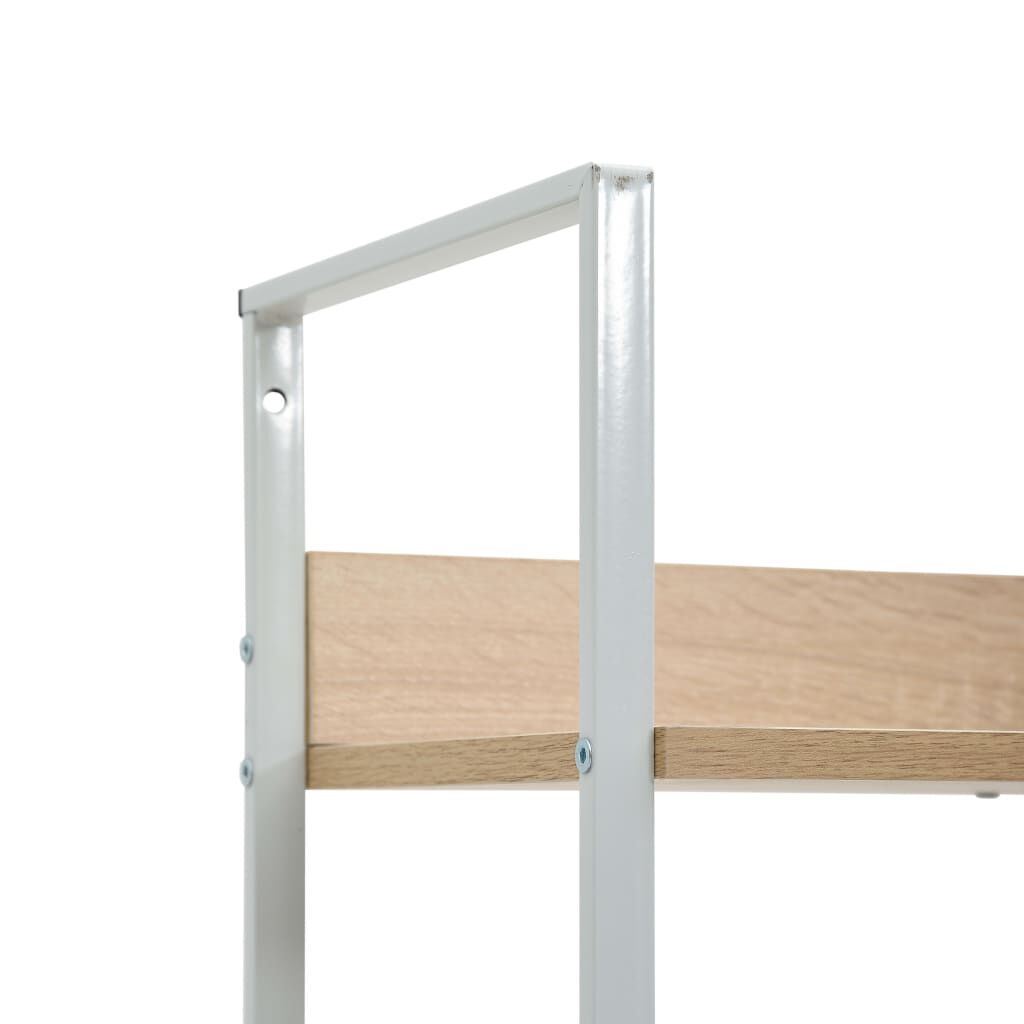 vidaXL 3-Layer Book Shelf Oak 60x27.6x90.5 cm Engineered Wood