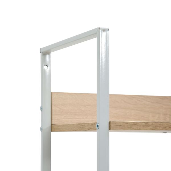 vidaXL 3-Layer Book Shelf Oak 60x27.6x90.5 cm Engineered Wood