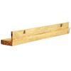 vidaXL Display Shelf 2 pcs Solid Wood Wall-Mounted