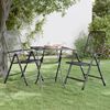vidaXL Garden Table 60x60x72 cm Expanded Metal Mesh Anthracite