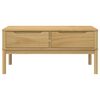 vidaXL Coffee Table FLORO Wax Brown 99x55.5x45 cm Solid Pine Wood