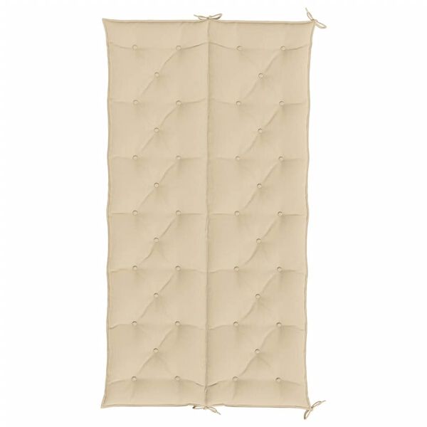 vidaXL Garden Bench Cushion Beige 200x(50+50)x7cm Oxford Fabric