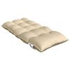 vidaXL Lowback Chair Cushions 4 pcs Beige Oxford Fabric