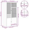 vidaXL Bird Cage Anthracite 115x78x200 cm Galvanised Steel