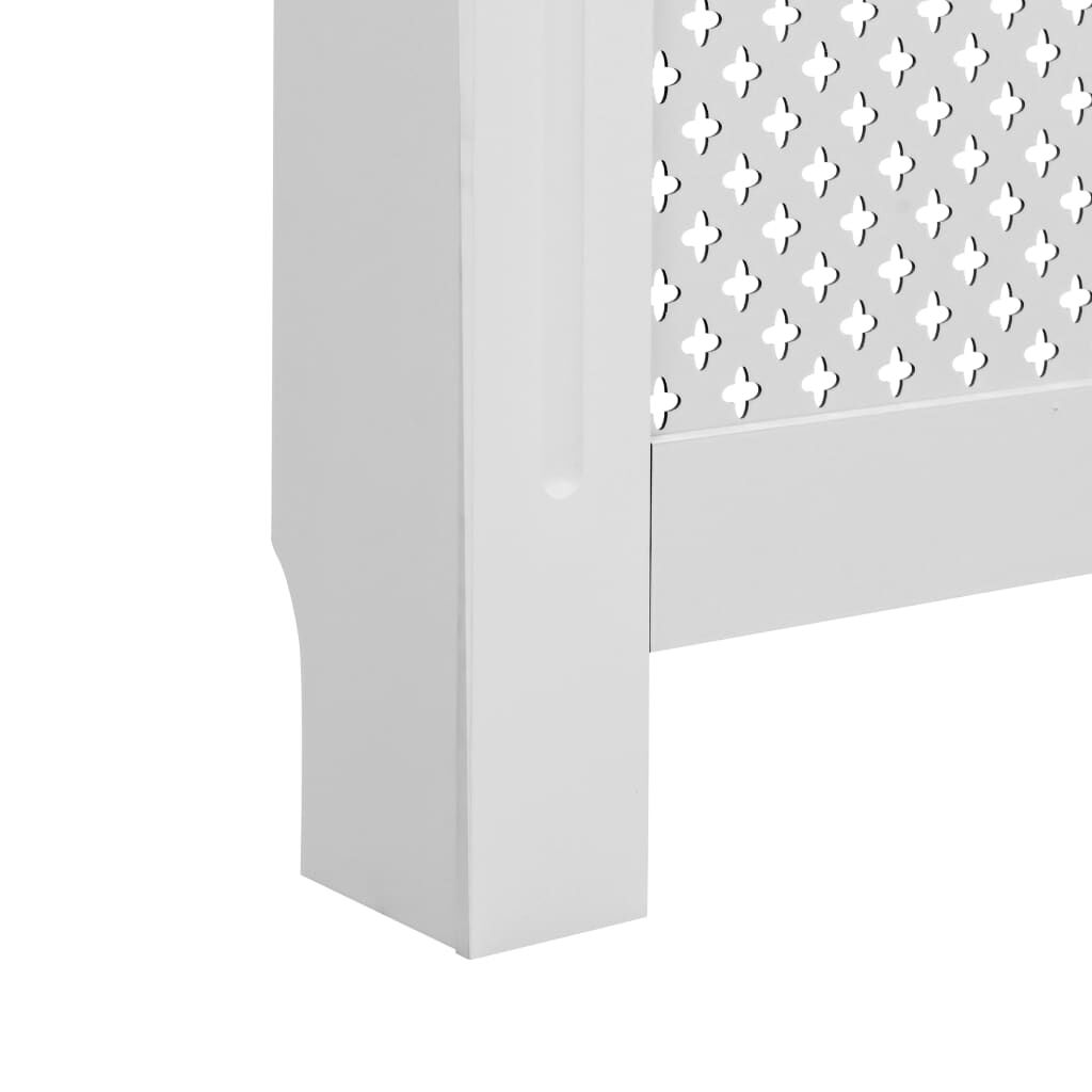 vidaXL Radiator Cover White 112x19x81.5 cm MDF