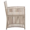 vidaXL Garden Armchairs with Cushions 2 pcs Beige Poly Rattan