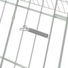 vidaXL Rabbit Cage Silver 430 x 100 x 85 cm Galvanised Steel