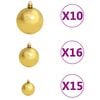 vidaXL Artificial Christmas Tree LED&Ball Set&Flocked Snow 240cm PVC&PE