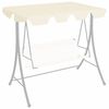 vidaXL Replacement Canopy for Garden Swing Cream 188/168x145/110 cm