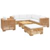 vidaXL 8 Piece Garden Lounge Set with Cushions Solid Teak Wood