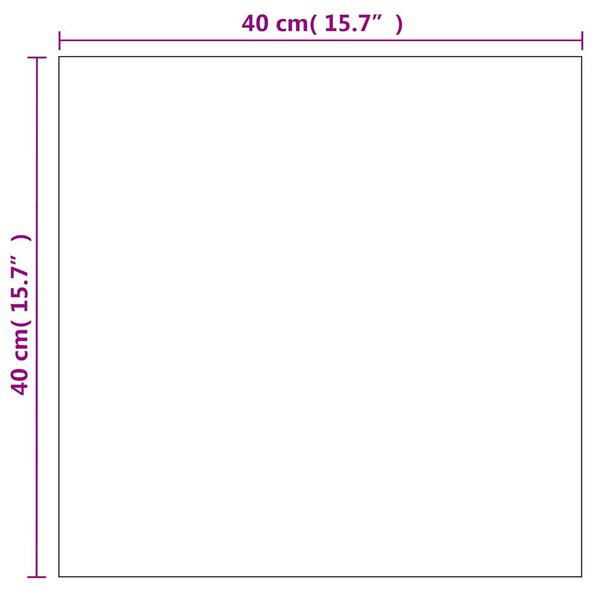 vidaXL Wall Mirror 40x40 cm Square Glass