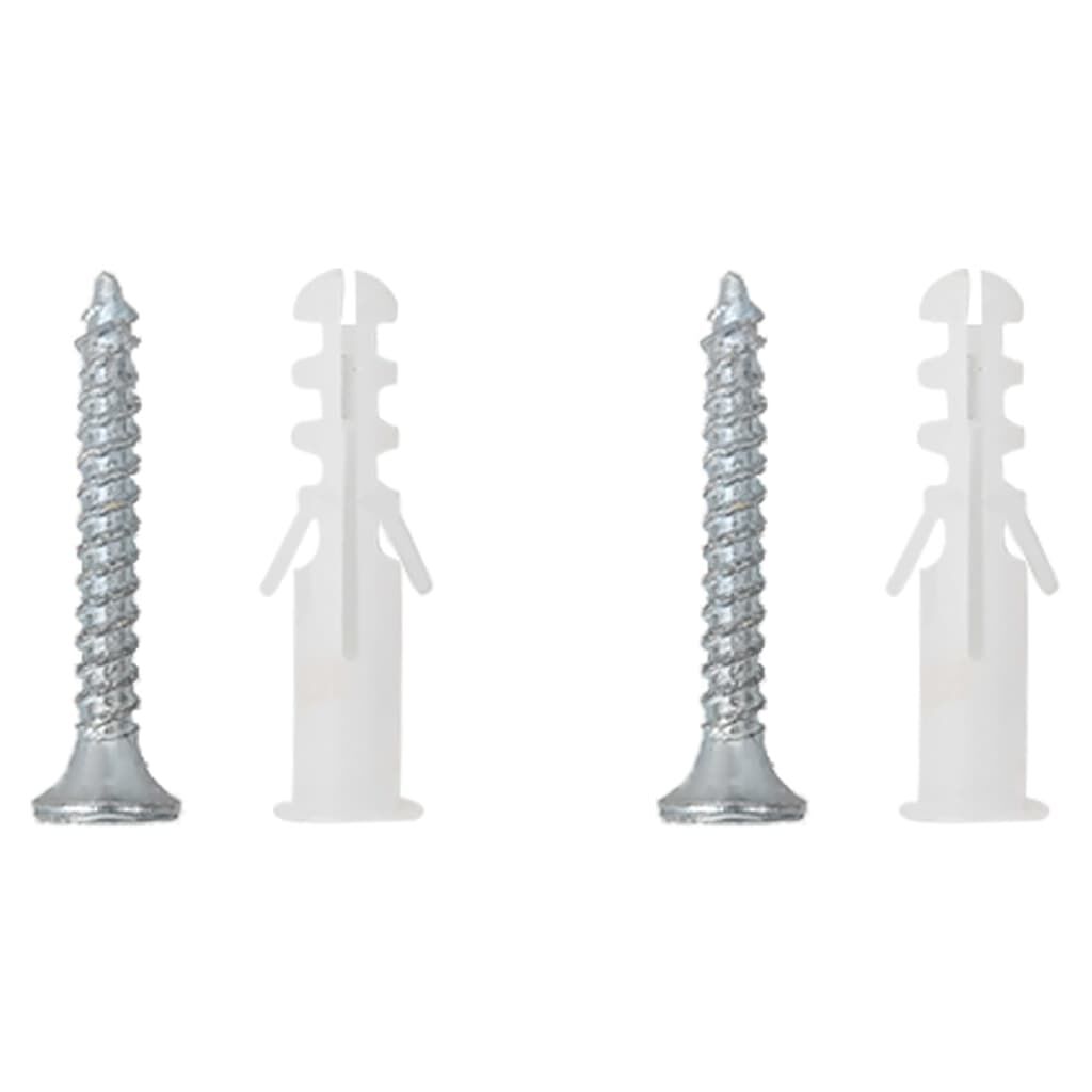 vidaXL Hanging Basket Brackets 4 pcs Black Steel