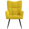 vidaXL Relaxing Chair Mustard Yellow Velvet