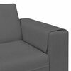 Fabric Sofa with Cushion Dark Grey Corduroy fabric