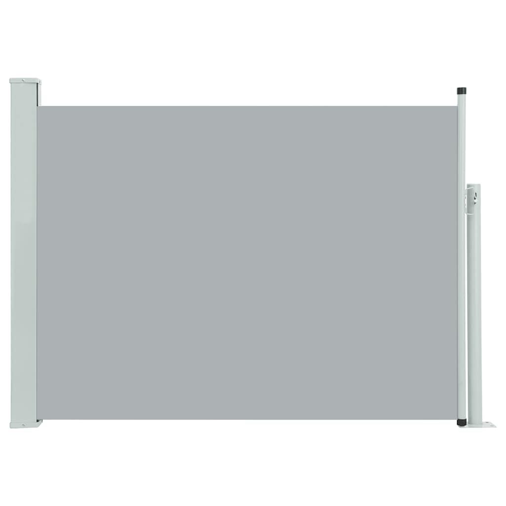 vidaXL Patio Retractable Side Awning 120x500 cm Grey