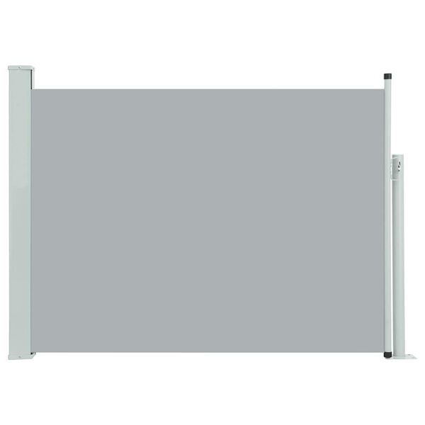vidaXL Patio Retractable Side Awning 120x500 cm Grey