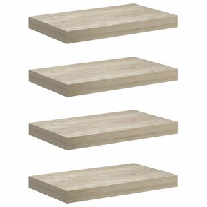 vidaXL Floating Wall Shelves 4 pcs Oak 40x23x3.8 cm MDF