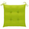 vidaXL Garden Chairs 4 pcs with Cushions Solid Teak Wood