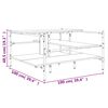 vidaXL Coffee Table Black 100x100x48.5 cm Engineered Wood