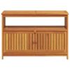 vidaXL Garden Console Table 110x35x75 cm Solid Wood Acacia