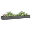 vidaXL Garden Raised Bed with Liner Grey 240x45x25 cm Solid Wood Fir