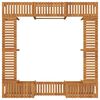 vidaXL Square Outdoor Hot Tub Enclosure Brown 230 x 230 cm
