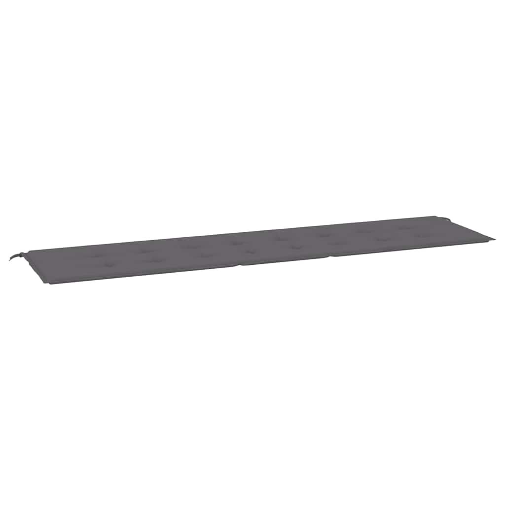 vidaXL Garden Bench Cushion Anthracite 200x50x4 cm Oxford Fabric