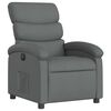 vidaXL Electric Recliner Chair Dark Grey Fabric