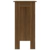 vidaXL Bar Table with Shelf Brown Oak 102x50x103.5 cm Engineered Wood