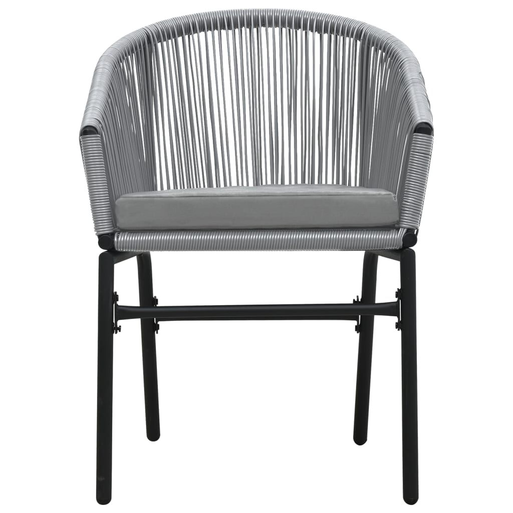 vidaXL 3 Piece Garden Dining Set Anthracite