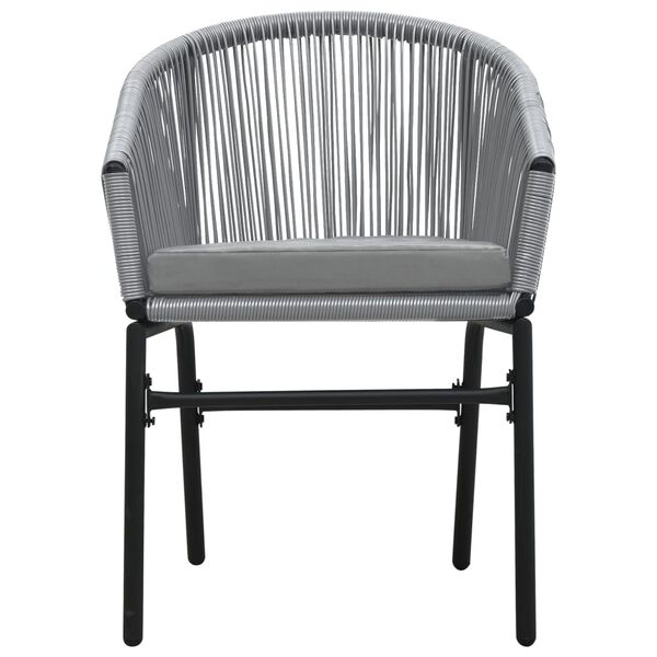 vidaXL 3 Piece Garden Dining Set Anthracite