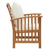 vidaXL 5 Piece Garden Lounge Set with Cushions Solid Acacia Wood (310255+2x310257)