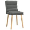 vidaXL Dining Chairs 2 pcs Dark Grey Fabric