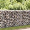 vidaXL Gabion Wall with Covers Galvanised Steel 900x30x100 cm