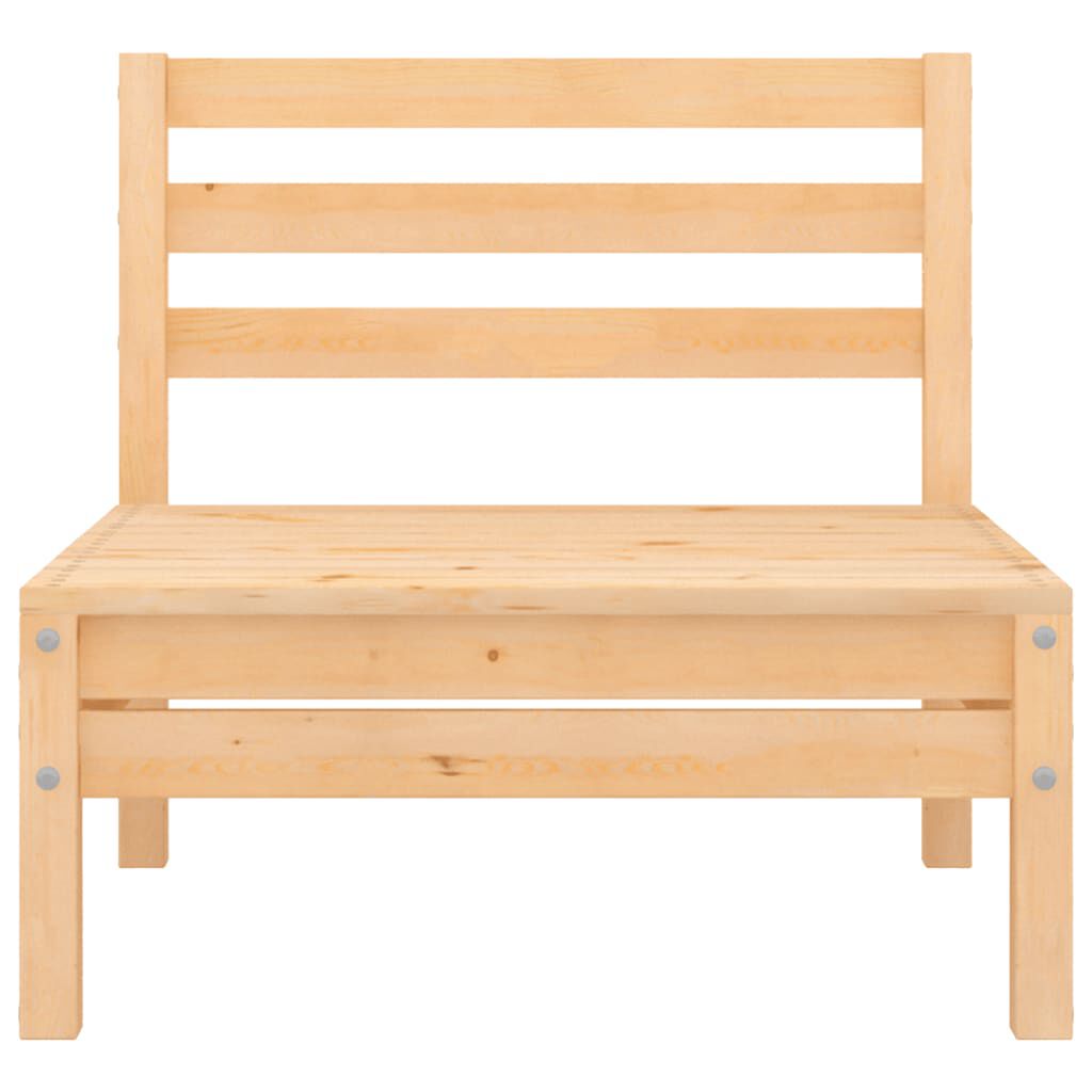 vidaXL Garden Middle Sofa Solid Wood Pine