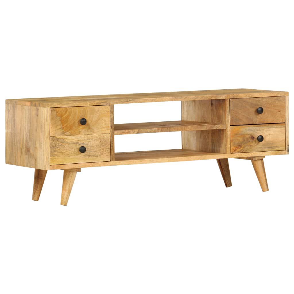 vidaXL TV Cabinet 110x35x40 cm Solid Mango Wood