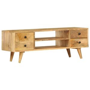 vidaXL TV Cabinet 110x35x40 cm Solid Mango Wood