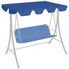 vidaXL Replacement Canopy for Garden Swing Blue 188/168x145/110 cm