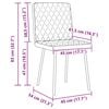 vidaXL Dining Chairs 2 pcs Black Faux Leather