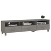 vidaXL TV Cabinet HAMAR Light Grey 158x40x40 cm Solid Wood Pine