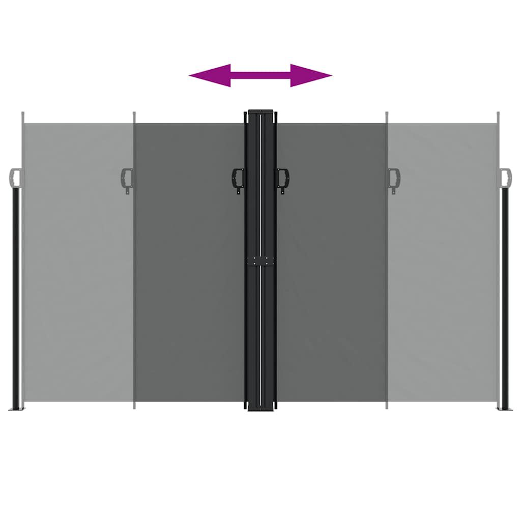 vidaXL Retractable Side Awning Anthracite 200x600 cm