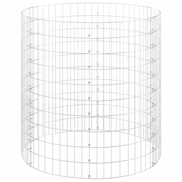 vidaXL Garden Composter Ø100x100 cm Galvanised Steel